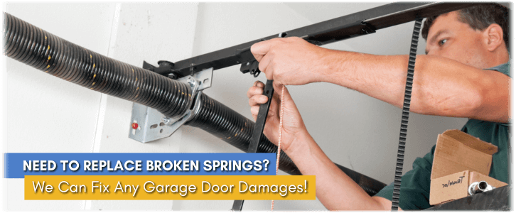 Broken Garage Door Spring Marlton NJ